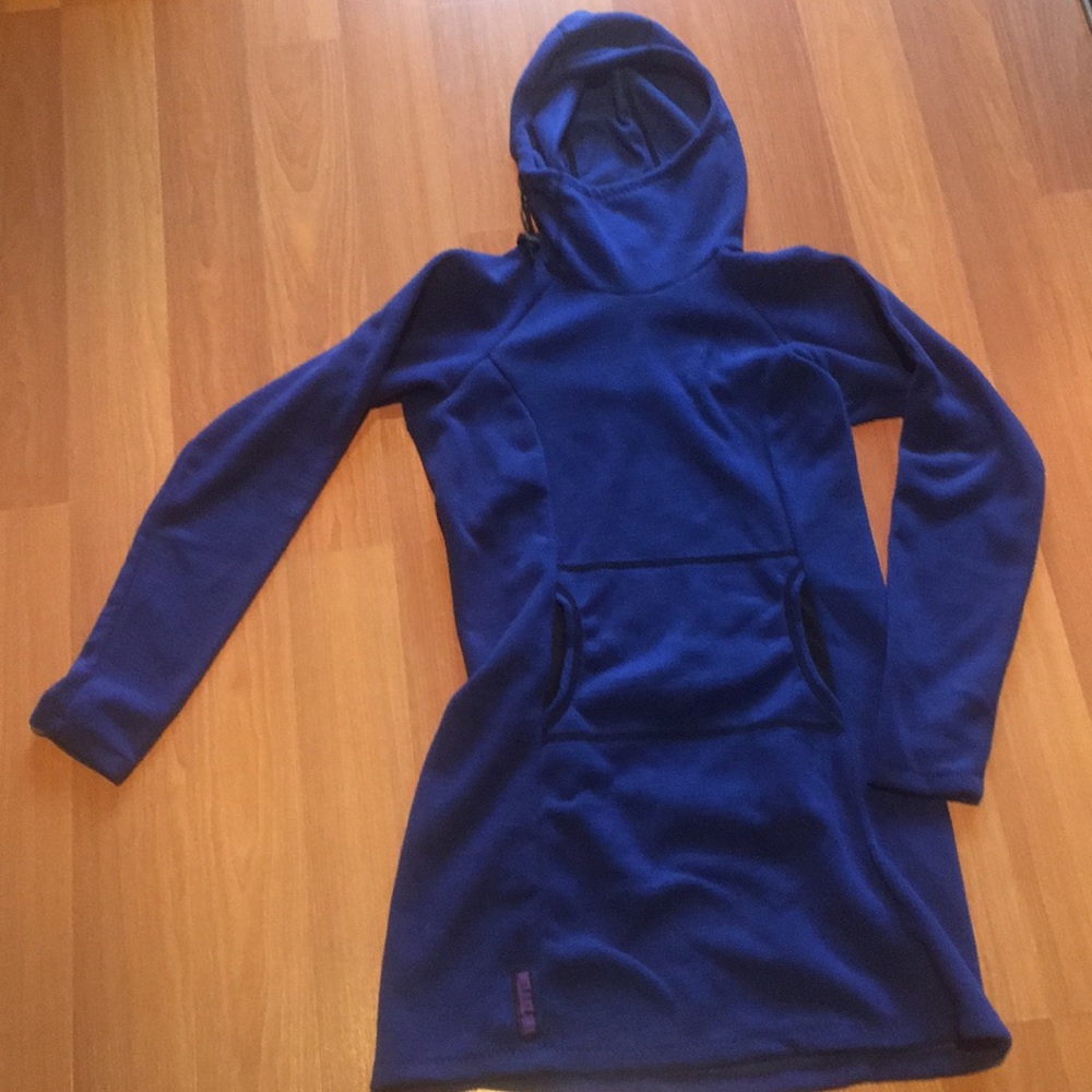 Melanzana micro grid fleece dress sz Small NEW